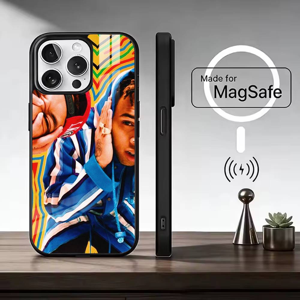 R&B Singer C-Chris Brown Phone Case For iPhone17,16,15,14,13,12,11 Plus,Pro Magnetic with Magsafe Wireless Charging