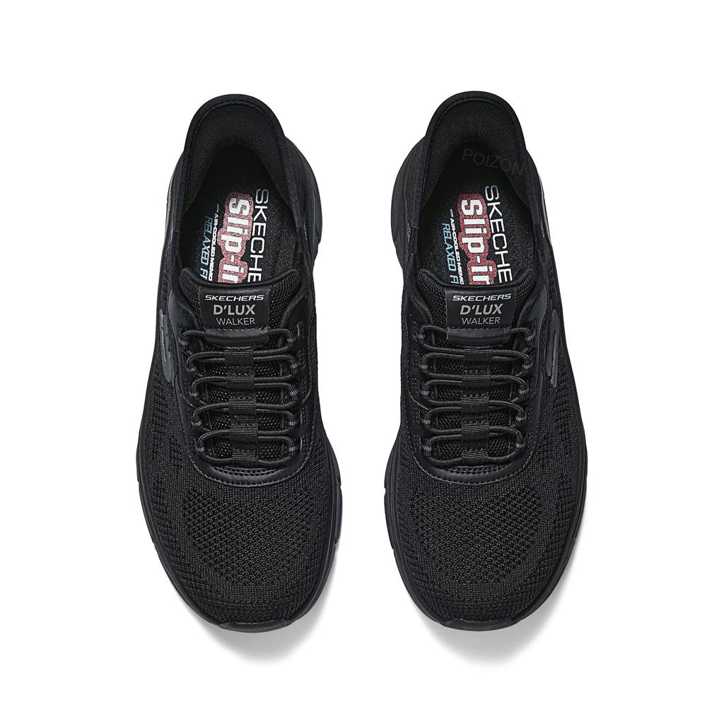 Skechers Удобные Прочные Дышащие Впитывающие пот Низкие Беговые Кроссовки Мужские кроссовки Черный 232446-BBK