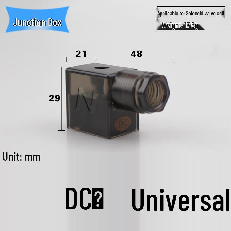 Пневмоэлектромагнитный клапан 4V210, DC24V/AC220V/12V/36V/110V, с клеммной колодкой в пластиковом корпусе