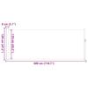 Retractable Side Awning 120x300 cm Brown