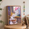 Disney Масляная живопись Дамбо ванна ручная работа DIY арт-картина домашний декор произведение искусства