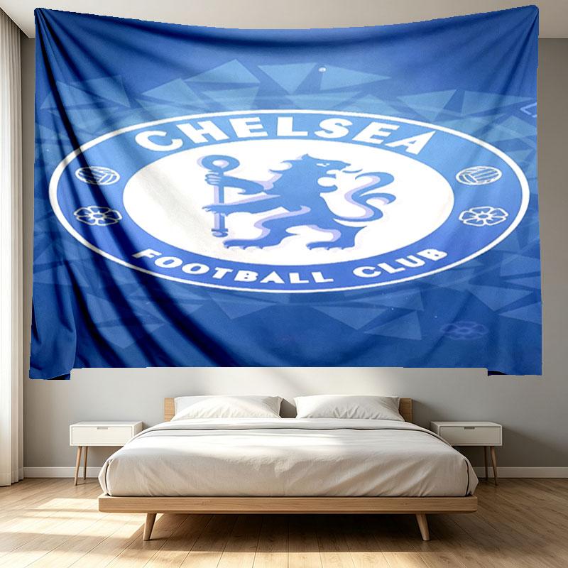 football F.C Print Tapestry - Portable Wall Decor Cloth, for Home, Dorm, Travel, Bedroom, Living Room - Ideal Birthday Housewarming Gift