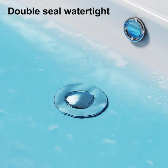 Drain Stopper Universal Bathroom Sink Stopper Stainless Steel Anti-Clog Filter Hair Catcher for Home