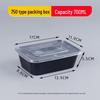 Thickened Rectangular Disposable Lunch Box with Cover - Food Grade, Perfect for Takeout and Roast Meat, Includes Free Shipping