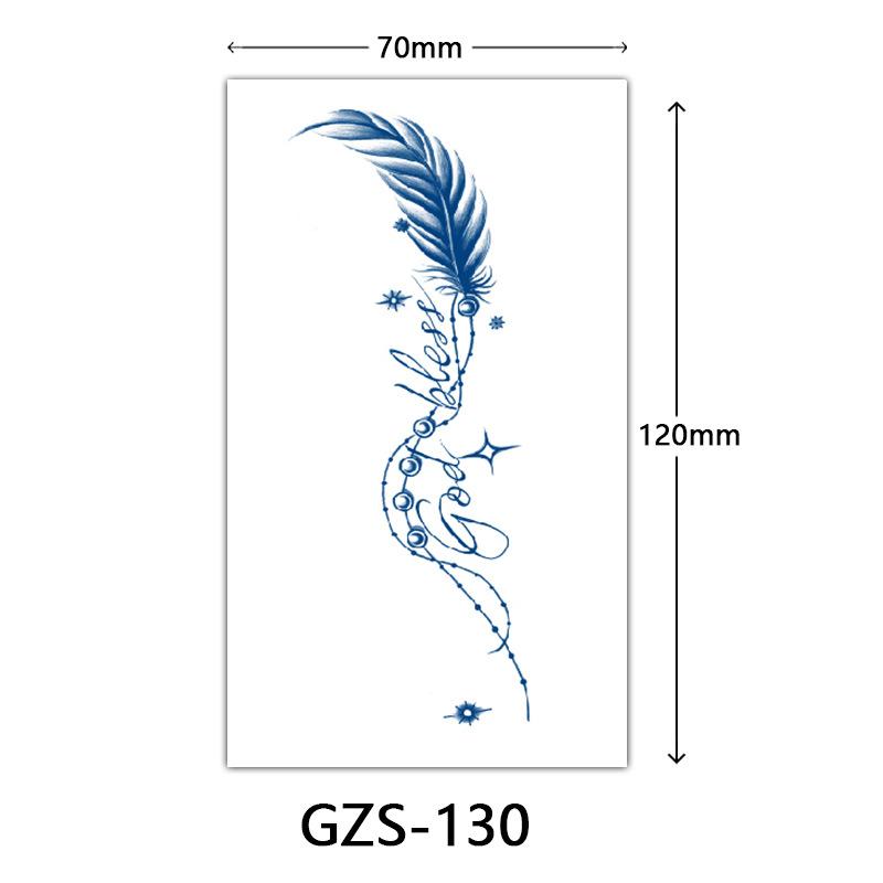 Травяная тату-наклейка, Тату-наклейка соком на тыльную сторону руки, Полуперманентная тату-наклейка, Водостойкая тату