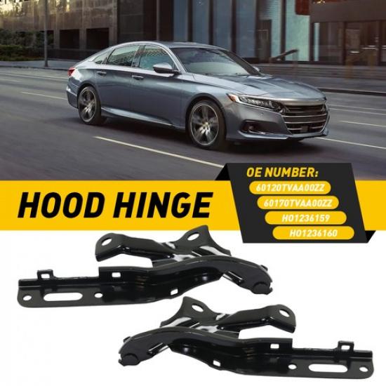 Set of 2 Hood Hinges Driver & Passenger Side Left Right for Honda Accord Pair EV