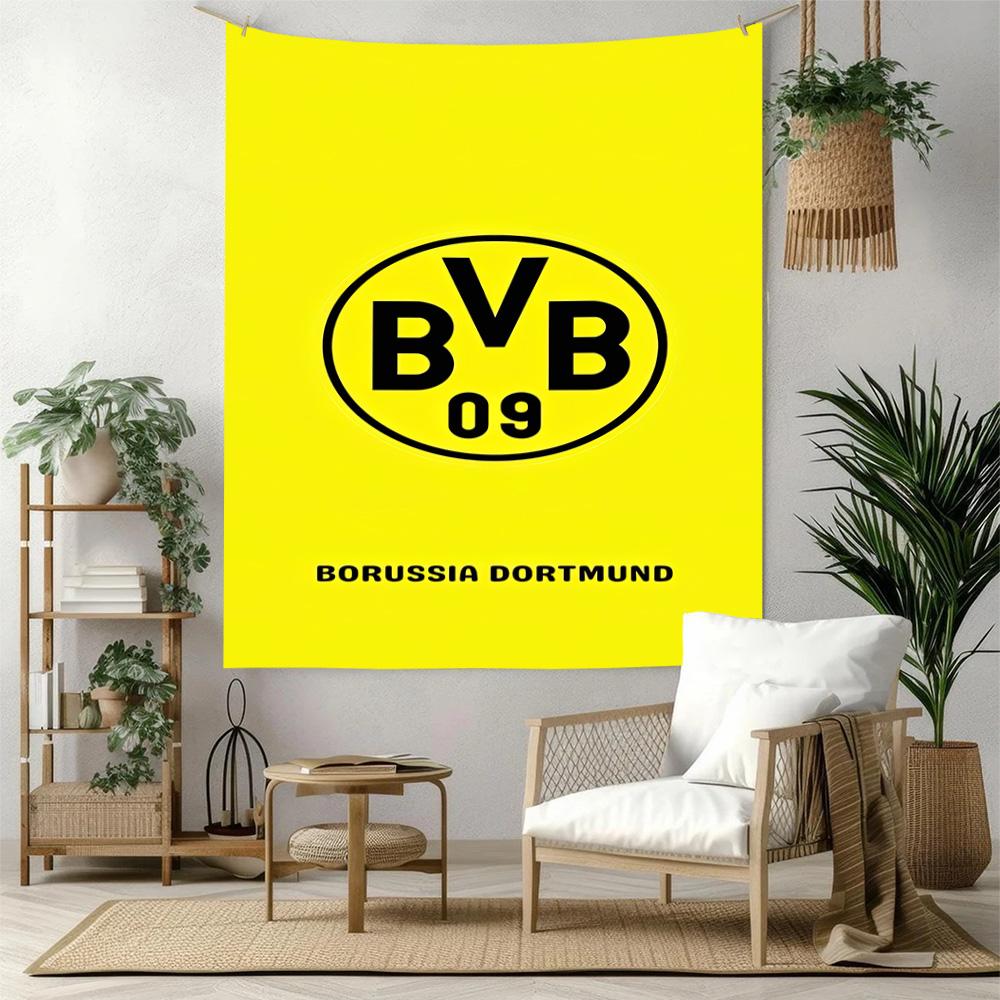 Borussia Dortmund Wall Decor Tapestry Art For Pet Memorial Birthdaywedding Party Backdrop Family Gift