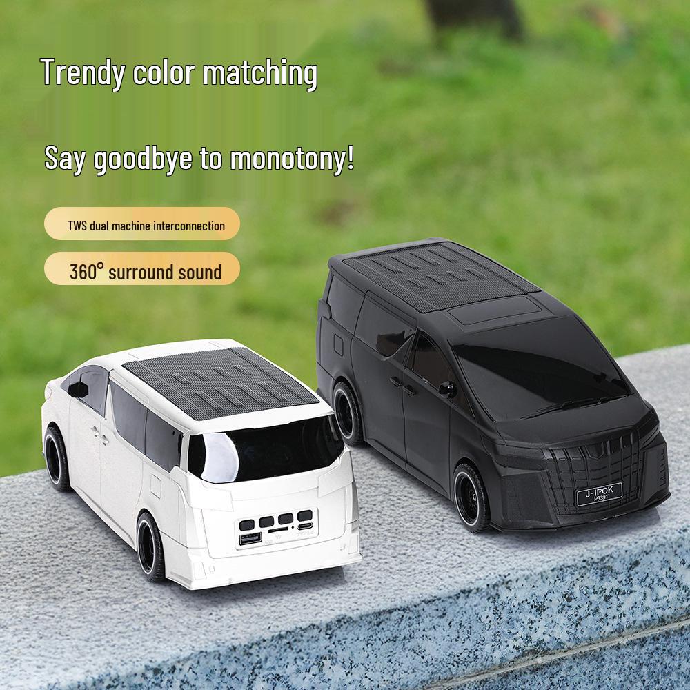 Solar Car Model Bluetooth Speaker - Creative Mini Wireless Audio Ornament P339T
