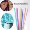 5Pcs Reusable Plastic Straws Car Travel Cup Straw Milk Tea Coffee Straw  for Stanley 40oz/30oz/20oz