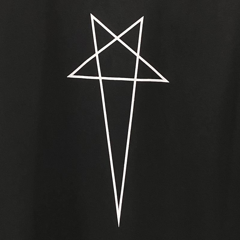 Мужская хлопковая футболка с коротким рукавом и принтом пяти звезд, весна/лето 2020 г.