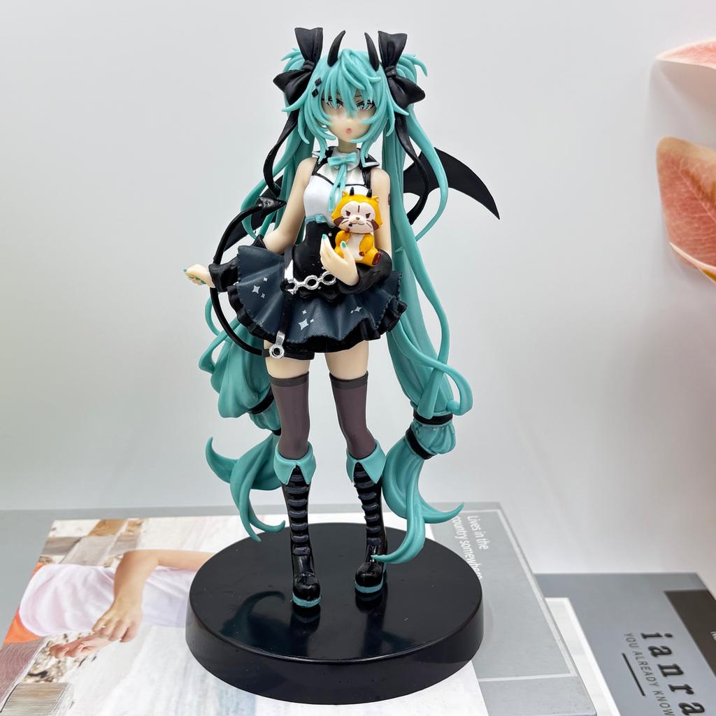 Hatsune Miki Anime Character Kawaii Pvc Model Standing and Sitting Doll Action Doll Collection Decorations Christmas Toys Gifts