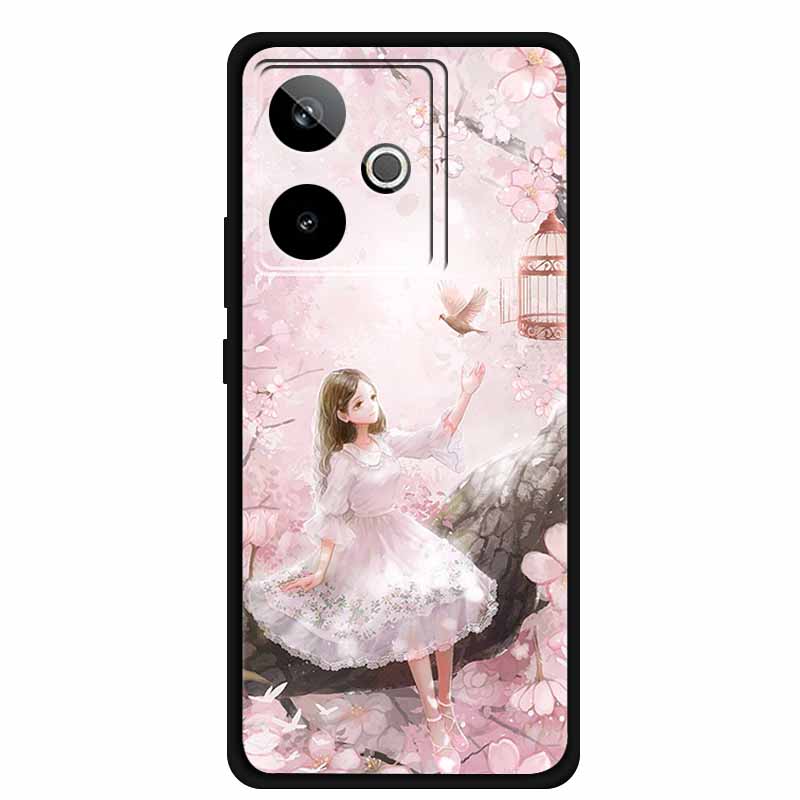 Для Realme GT 7T GT7 Чехол Крутое Животное Защитная Силиконовая Задняя Крышка Чехлы Для Realme GT 7 Черный Телефон Funda Realme GT 7T Coque