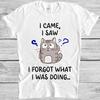 Я пришел Я увидел Я забыл что делал Кот Рыба Думающий Подарок Футболка T Shirt M1135