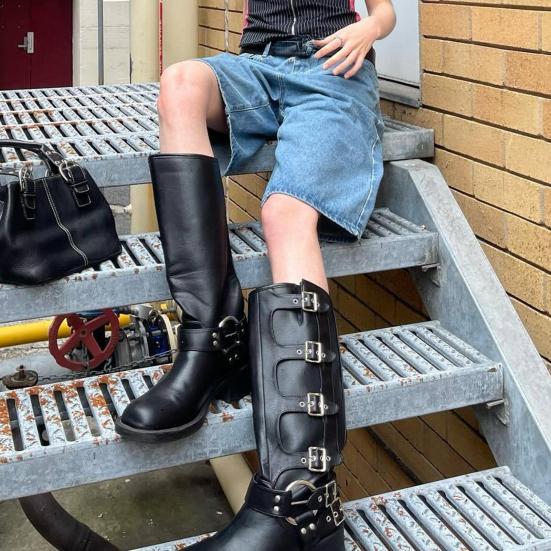 Женские джинсовые шорты длиной до колена с карманами, мешковатые джинсовые шорты-бермуды со средней посадкой, прямые джинсы, короткие брюки