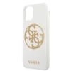 Guess Guhcn65Tpuwhglg Iphone 11 Promax White/White Hard Case Glitter 4G Circle Logo