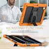 For iPad Pro 13 (2024) Kickstand Case PC+Silicone Tablet Cover with Pen Slot/Shoulder Strap