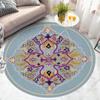 Круглые ковры для гостиной, винтажные цветочные ковры большой площади, домашний декор, роскошные богемные коврики в экзотическом стиле, мягкие полиэстеровые коврики для спальни