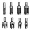 8 Pcs Cork Drill Bits High Carbon Steel Wood Plug Cutter Sets for Woodworking Drilling