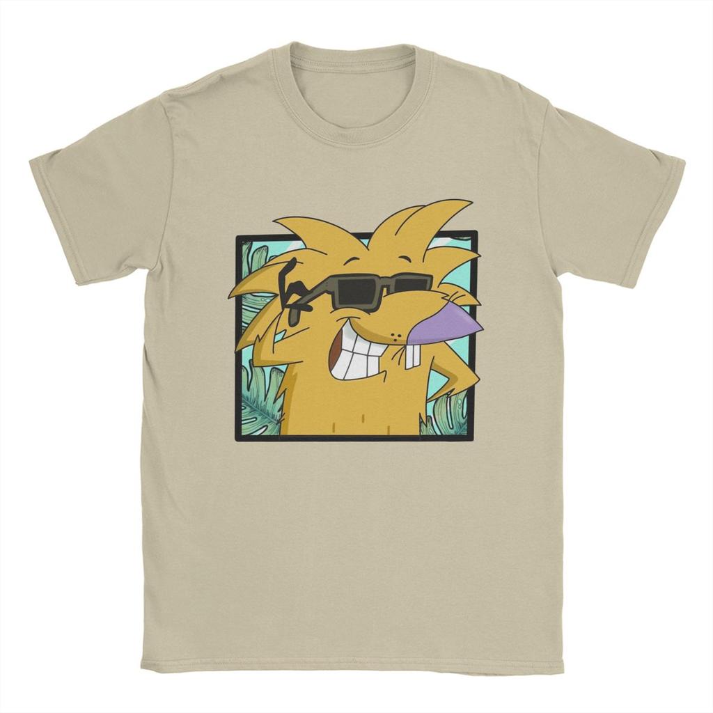 Мужская футболка Angry Beavers Awesome 100% хлопок футболки с коротким рукавом футболки с круглым вырезом одежда больших размеров