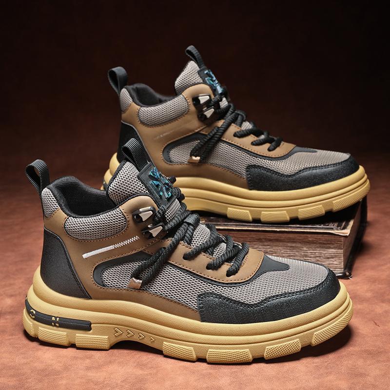 Martin Boots Men's Shoes Autumn and Winter 2025 New British High-top Tooling Platform Sports and Leisure Mid-top Short Boots