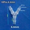 10Pcs Plastic 3 Way Connector PP PE Hose Fittings  for Aquarium Fish Tank Fittings
