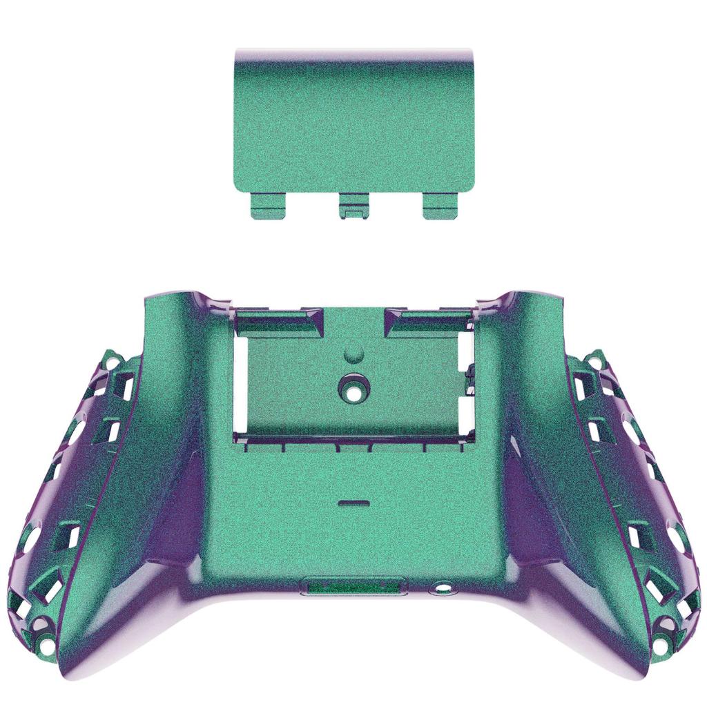 eXtremeRate Custom Back Cover Shell for Xbox Core Wireless Glossy Replacement Cover Bottom Shell for Xbox Series Not Controller, & X/S (Controller