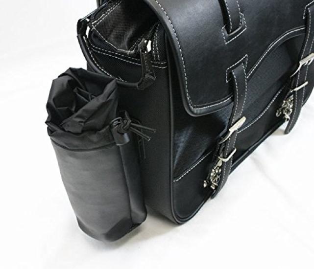 Сумка-седло DEGNER из нейлона с держателем для бутылок, простая, ПВХ, 29x37x12 см, черная (искусственная кожа)/Нейлон NB-1