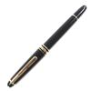 Great MONTBLANC fountain pen Meisterstck Classic white star Black gold 14K mens Used
