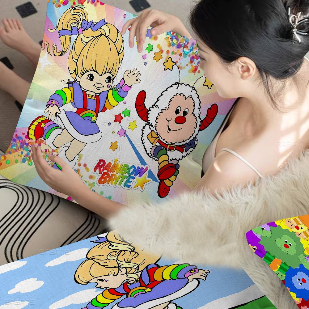 Rainbow Brite Anime Pillow Gifts Home Office Furnishings Bedroom Sofa Car Cushion Cover case 45x45cm