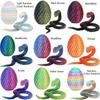 3D Printed Snake with Egg Joint Mobility Simulate Snake Ornament Desktop Home Animal Decoration Kids Desktop accessories