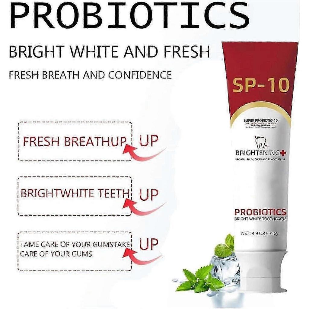 2025 Sp 10 Toothpaste, Sp-10 Toothpaste, Ultra Whitening Toothpaste Sp-10, Sp-10 Probiotic Brightening Whitening Toothpaste, Fresh Breath