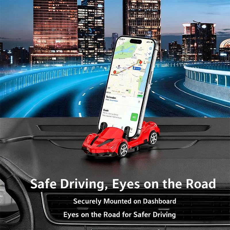 Держатель для телефона 2-в-1 в виде гоночной машины, подставка для декора стола в автомобиль, вращающийся на 360°, универсальный для всех смартфонов, крепление