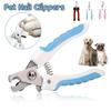 New Pet Nail Clippers Scissors Dog Clipper Cat Claw Cutter Grooming Trim Trimmers Toe Care Stainless Steel Grooming Clipper for Dogs