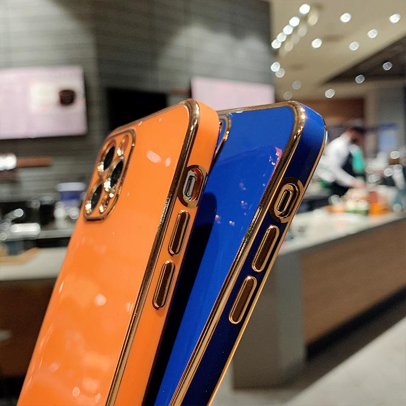 Подходит для Apple 12 Гальванизированный Чехол для Мобильного Телефона IPhone13/11/7/8/x/xr/max Мягкий Чехол Pro Защитный Чехол
