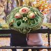 1 шт. Элегантные цветы Роза Зонт Портативный складной зонт Железный каркас Структура с отверстиями для спиц Уличный домашний зонт