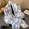 Long Silk Scarf Simulation Silk Female New Fashion Yangqi High-grade Wild Spring and Summer Dual-use Sun Shawl Female