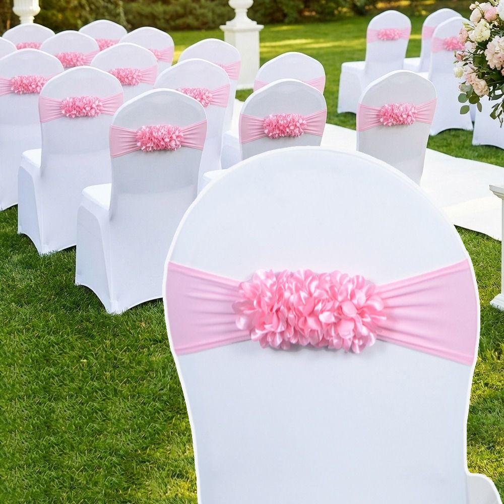 Back Elastic Sash Wedding Chair Covers Slipcover Design Banquet Chair Decor Hotel Dining