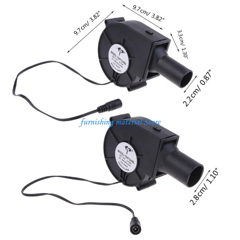 Y5GD Durable 9733 12V 2.7A 4600RPM 9.7cm Fan Grill Exhaust Centrifugal Blower