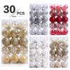 30Pcs 6cm Christmas Balls Ornaments for Xmas Christmas Tree Shatterproof Christmas Tree Decorations Large Hanging Ball for Holiday Wedding Party