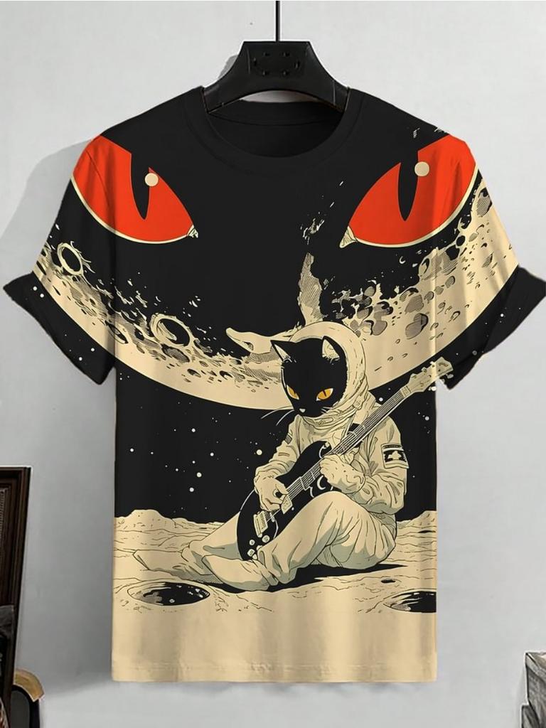 Забавный лазерный кот динозавр арт 3D печатные мужские футболки мужские и женские футболки с коротким рукавом и круглым вырезом свободные повседневные топы с героями мультфильмов