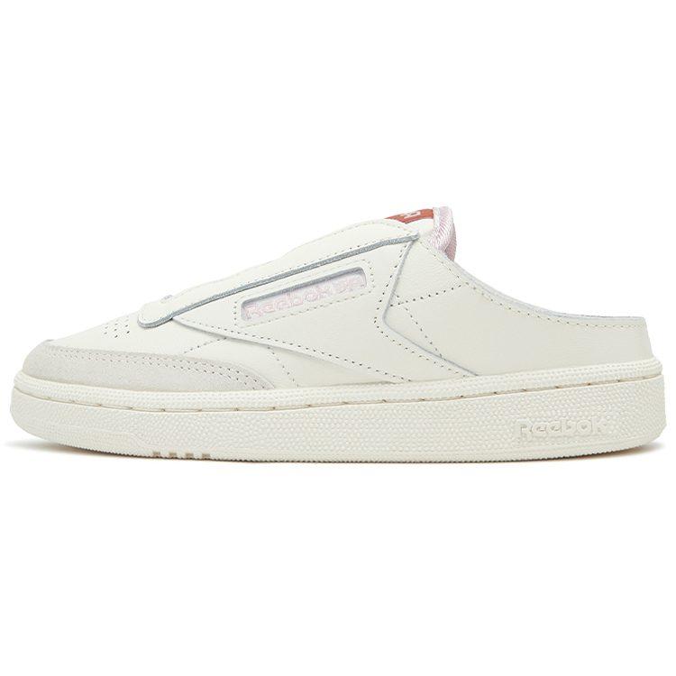 Кроссовки Club C Wmns Reebok без шнурков, мюли 'Chalk', женские GZ5319