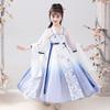 Qiz Hanfu qadimiy kostyum bolalar Xitoy uslubi kichkina qiz kiyimi Tang liboslari malika yubka milliy kostyum bolalar