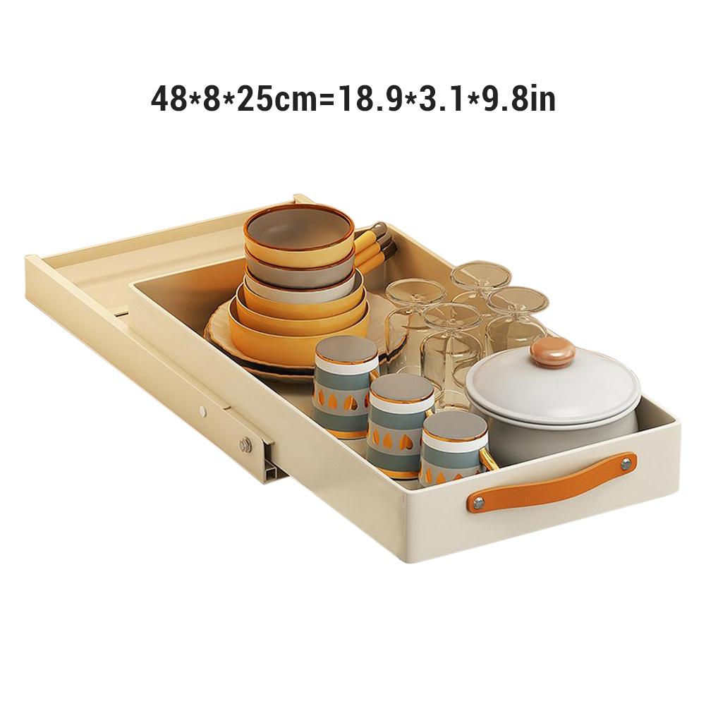 1pcs Pull Out Drawer For Cabinet Slide Out Shelf Multi-Purpose Cabinet Organizer Heavy Duty Slide Out Pantry Shelves For Kitchen