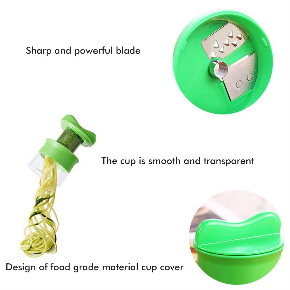 Hand Held Spiral Grater Cutter Vegetable Spiralizer Durable Kitchen Grater Spiral Slicing Cutter