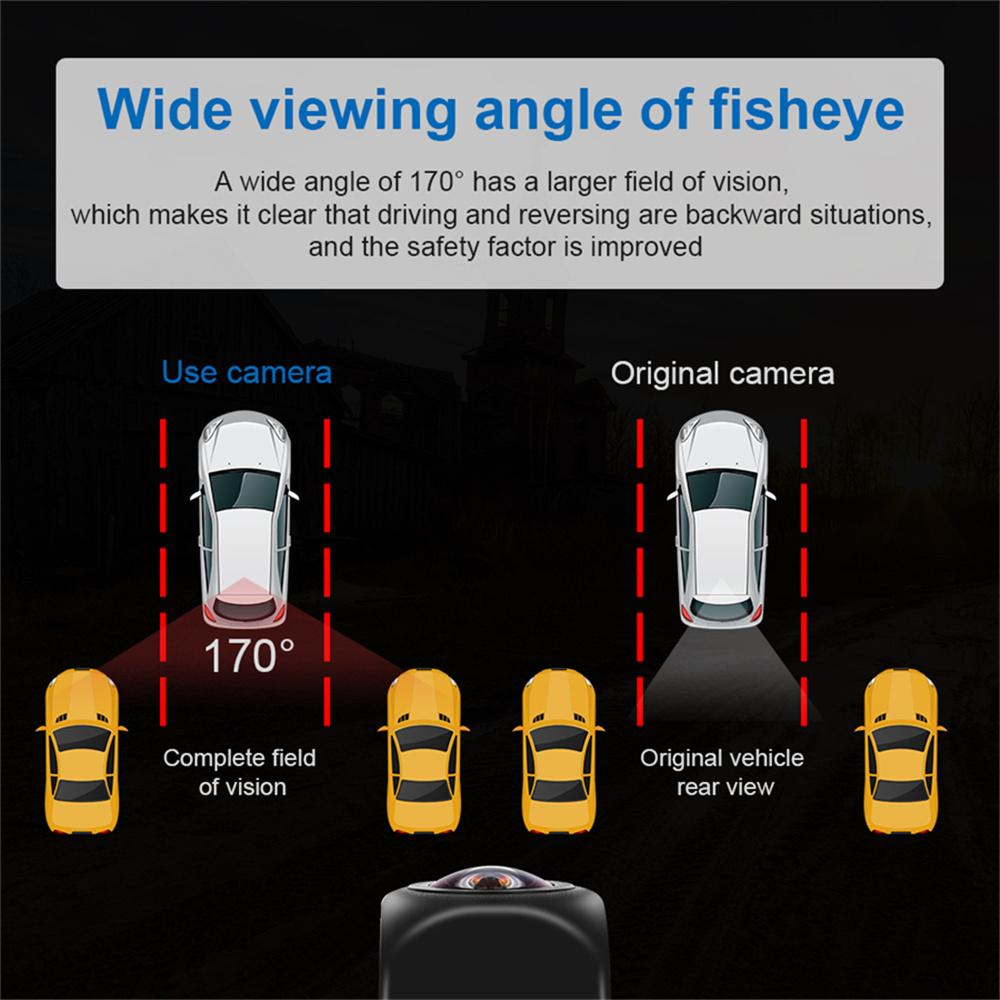 Автомобильная камера заднего вида с ночным видением, резервная камера заднего вида, водонепроницаемая камера заднего вида для автоаудио, автомобильного монитора, AV-порта