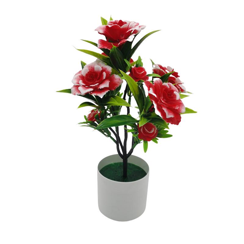 Новый букет из искусственных пионов и роз в виде бонсай для украшения дома