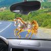 Horse Theme Acrylic Ornament 2D Flat Print Hanging Pendant for Horse Lovers Christmas Tree Decor And Equestrian Gift
