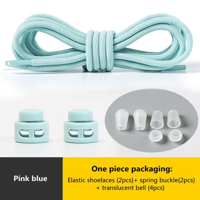 № 8. Шнурки с пружинным замком без завязок. Эластичные шнурки. Кроссовки для детей и взрослых. Быстрые шнурки для обуви. Круглые шнурки без завязок.