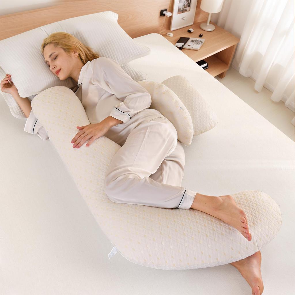Large Body Pillow, Breathable Full Body Pillow for Side Sleeper Long Bed Pillow