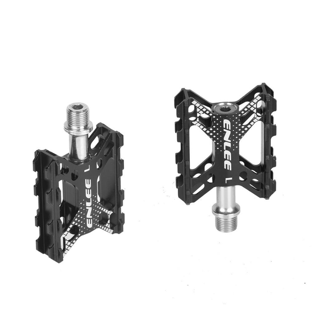 1 Pair Aluminium Alloy Mountain Bike Pedals 9/16" Spindles Bicycle Platform Pedals Folding Bikes